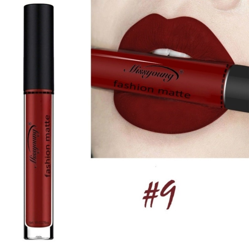 Lip Gloss Liquid Lipstick Non-Stick Cup Matte Makeup Lip Gloss Liquid Lipstick Non-Stick Cup Matte Makeup